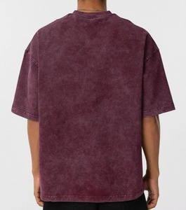 Custom <b>Tshirt</b> Men's Acid Wash T-shirt Cotton Heavyweight Tee Oversized Graphic Dtg Streetwear Boxy Fit Crop t Shirt for Men - Product Image 5