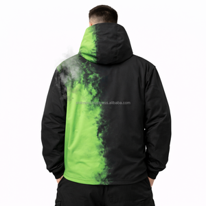Blouson Bomber Décontracté à Capuche pour Homme, Nouveau Modèle en Velours Côtelé Imperméable, Style Vintage Teint Uni, Coupe Oversize, Idéal Printemps - Product Image 5