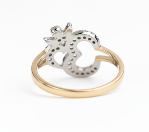 แหวนโอ้ประดับเพชรสร้างในห้องปฏิบัติการ ดีไซน์หรูหรา ทองคำแท้ 14K 18K แหวนสัญลักษณ์โอ้ประดับเพชร แหวนทำมือ ดีไซน์ทางศาสนา แหวนออม แหวนแห่งจิตวิญญาณ - Product Image 4