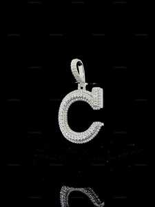 จี้ห้อยคอแบบกำหนดเองประดับเพชรโมอิสซาไนต์ VVS เงินแท้ 925 สไตล์ฮิปฮอป สำหรับผู้หญิง - Product Image 5