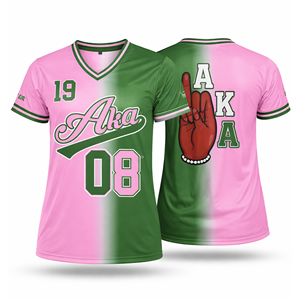 Camiseta de Béisbol Personalizada para Hombre, Sublimada, Cuello en V, Deportiva, Uniforme de Equipo, Transpirable, Informal, para Verano - Product Image 2
