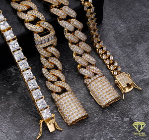 VVS Moissanite Diamond Tennis Bracelet Rhodium Plated 925 Sterling Silver Party Jewelry For <b>Men</b> - Product Image 5