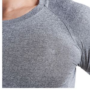 เสื้อคอมเพรสชั่นแขนยาวผู้ชายแบบกำหนดเอง แห้งเร็ว ระบายอากาศได้ดี เหมาะสำหรับออกกำลังกาย ฟิตเนส เทรนนิ่ง ชุดเบสเลเยอร์สำหรับนักกีฬา รับผลิตแบบ OEM - Product Image 4