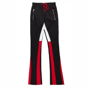 Pantalon de survêtement homme tendance hiver en coton épais, coupe droite, évasée, empilée, baggy, cargo, taille haute, style sportswear - Product Image 1