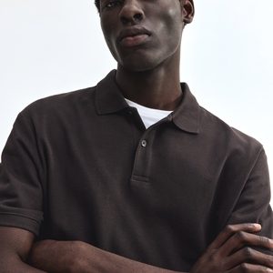 Chemises polo en coton Pima à manches courtes pour homme - Product Image 3