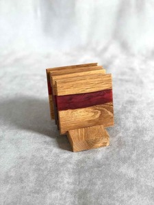 Ensemble de sous-verres en résine époxy faits à la main de luxe avec support |   Décoration de table brillante, carrée et ronde, résistante à la chaleur - Product Image 2