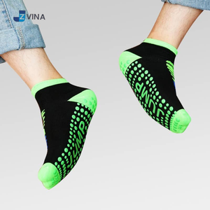 Logo personnalisé Trampoline Cheville Chaussettes Anti-dérapant Respirant Chaussette pour Sport Saut ODM JZVINA Vietnam Usine - Product Image 2