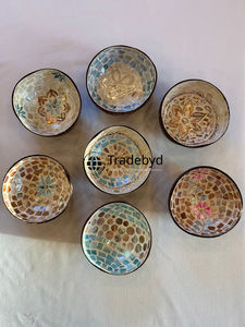 Elegante Tazón con Incrustaciones de Nácar, Calidad Premium, Hecho a Mano, Decoración para el Hogar, Tradebyd - Product Image 4