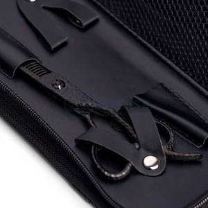 Tijeras de Adelgazamiento Rockstar en Negro Mate, Acero Inoxidable Duradero, Corte de Precisión, Mango Ergonómico para Estilistas Profesionales - Product Image 3