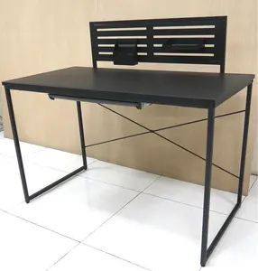 Meja untuk Belajar Siswa Meja Komputer Meja Laptop PC Rumah Desain Meja Hitam Papan Partikel Khusus Meja Komputer Modern