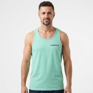 2026 High Quality Sport <b>Vest</b> Polyester Breathable Men's Sleeveless Tank Top O-Neck Solid Color Casual Knitted Tank Top Men - Product Image 4