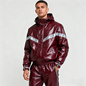 SPORTEX WEARS Custom Logo Casual Winter Lightweight Unisex Leather <b>Tracksuit</b> in Best Price Super Quality - Product Image 5