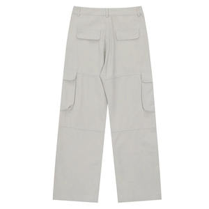 Pantalon cargo ample pour homme, coupe décontractée, jambe large, multi-poches, streetwear décontracté, pantalon utilitaire - Product Image 4