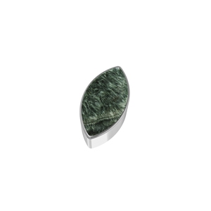 Premium Silver Plated 925 Sterling Silver Classic Slider Seraphinite Mix Shapes Spring <b>Lock</b> <b>Cable</b> Chain Bezel Setting Gift - Product Image 1