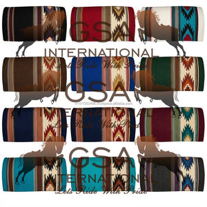 Manta de Silla de Montar Hecha de Lana 100% Neozelandesa 34X36, Manta de Silla de Montar Tejida a Mano Disponible para Personalizar para Montar a Caballo - Product Image 6