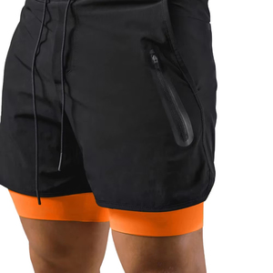 Double <b>Layer</b> Shorts Running Double <b>Layer</b> Shorts Gym Fitness Shorts Breathable Double <b>Layer</b> Shorts Quick Dry Double <b>Layer</b> Shorts - Product Image 4