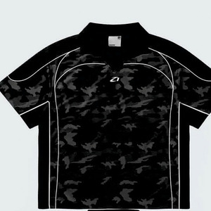 Camiseta deportiva transpirable de malla personalizada con ribetes reflectantes en camuflaje negro para hombre, sublimada, para equipos deportivos, fútbol americano. - Product Image 6