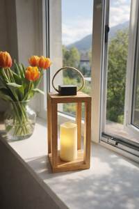 Customized Handmade Wooden Candle <b>Lantern</b> with <b>Black</b> Top Candle Holder For Event & Home Decor Hanging & Floor <b>Lantern</b> - Product Image 5