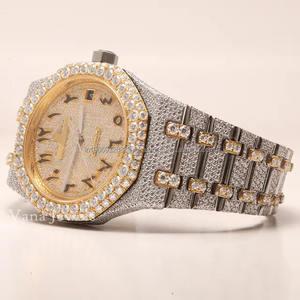 Top-Grade 41mm Stainless Steel <b>Automatic</b> Unisex <b>Wristwatch</b> Moissanite Diamond Pointer Dual Movement High Quality Glass Luxury - Product Image 4