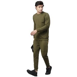 Ensemble de survêtement pour homme à col roulé en fibre de bambou 100% respirant, veste et pantalon de jogging, décontracté, pour le sport en plein air, la course à pied, vêtements de sport modernes - Product Image 2