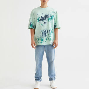 Camisetas de Hombre Estampadas Extra Grandes de Estilo Urbano, Impresión de Logotipo Personalizado, 100% Algodón, Impresión por Sublimación - Product Image 1