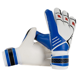 Football Goalkeeper Gloves Full <b>Finger</b> PU Leather Non Slip Breathable Adjustable Wrist <b>Strap</b> Hook Loop Closure Unisex Silicone - Product Image 1