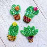 Bros Fashion Manik-Manik Buatan Tangan  Pin Bordir Warna-Warni Unik Dengan Harga Murah