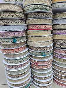 Nouvel Arrivage – Dentelle Métallique Lavable de Haute Qualité à Broderie Miroir Indienne, Motif Floral, Idéale pour Chaussures et Sacs – Vente Flash - Product Image 5