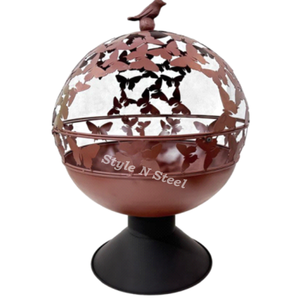 Butterfly and Birds DESIGN Top Trending Iron <b>Fire</b> <b>Pit</b> Durable Freestanding Wood/Coal Burning Outdoor Heating for Patio Garden - Product Image 2
