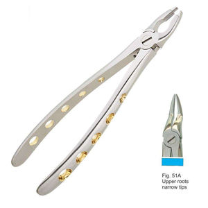 Instrumentos de Ortodoncia de Acero Inoxidable, Pinzas Reutilizables con Puntas Estrechas para Extracción de Raíces Superiores, Venta al por Mayor Shuja Surgico - Product Image 6