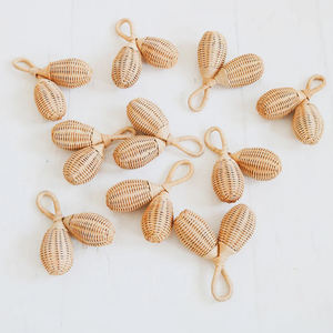 Sonajero para Bebé Hecho a Mano, Juguete de Ratán Natural, Mordedor para Bebés, Ecológico, Fabricante, Proveedor Mayorista, OEM - Product Image 2