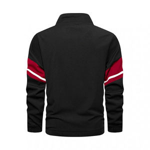 Ensemble de survêtement 2 pièces pour homme, décontracté, rayé, avec veste zippée et pantalon de jogging, grandes tailles, pour le sport et la gym - Product Image 4