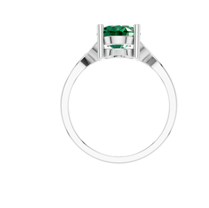 Anillo de Plata 925 con Certificado IGI, Oro Blanco, Cultivado en Laboratorio, Corte Ovalado, 3 Quilates, Engaste de Puntas, Joyería Fina Personalizada OEM ODM para Bodas - Product Image 4