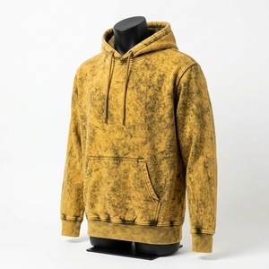Sweat à capuche surdimensionné pour homme, personnalisé, en coton 100%, délavé à l'acide, décontracté, respirant, pour l'hiver - Product Image 3