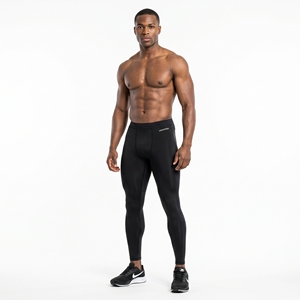 Leggings Térmicos Negros para Hombre, de Secado Rápido, Sin Costuras, Pantalones de Ropa Interior, Elásticos en Cuatro Direcciones, Capa Base para Invierno - Product Image 3