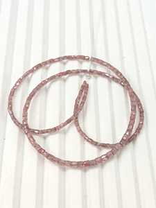 Cuentas de Diamante Rosa Natural de Alta Calidad al por Mayor, Tubulares Facetadas de 1.5mm-2.5mm, Cilindros Sueltos en Hilo de 15 Pulgadas para Joyería a Granel - Product Image 1