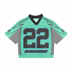Conjunto de Camiseta de Fútbol de Malla para Hombre, Estilo Urbano, Talla Personalizada, Venta al por Mayor 2026, Manga Corta, Transpirable, 100% Poliéster - Product Image 1