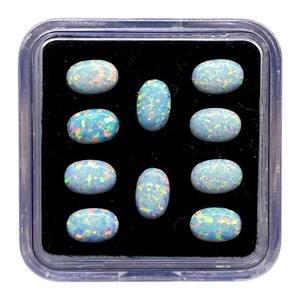 Natural Australian <b>Opal</b> 6x4mm Oval Cabochon Lab Created <b>Opal</b> Stone Loose Gemstone Lot Wholesale Price Bulk For Jewelry Making - Product Image 6