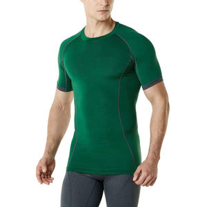 Camiseta Deportiva de Compresión para Hombre, Manga Corta, Secado Rápido, Poliéster, Spandex, Elastano, Ajustada, Superventas - Product Image 3