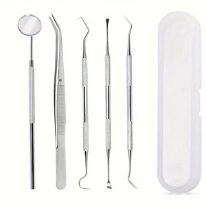Kit Profesional de Espejo Bucal para Limpieza Dental, Herramientas Ergonómicas de Acero Inoxidable para Higiene Oral, Limpiadores Interdentales, Palillos Dentales - Product Image 1