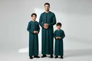 Vêtements islamiques Jubba Thobe pour hommes, vente en gros, couleur unie, fabrication professionnelle, Jubba pour hommes - Product Image 4