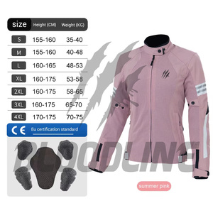 Women's <b>Summer</b> Blue <b>Motorcycle</b> <b>Jacket</b> Full Sleeve Breathable CE Certified With Armor Pads Included - Product Image 4