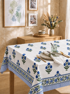 Nappe en coton faite main de qualité supérieure, la plus vendue, motif uni moderne, écologique, personnalisable, pour table carrée, usage quotidien - Product Image 2