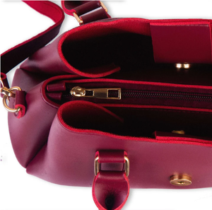 Sacs fourre-tout en cuir à fermeture sécurisée, pratiques, avec logo personnalisé, longueur de sangle ajustable, pour le rangement de cosmétiques, les courses, le bureau, le travail - Product Image 4