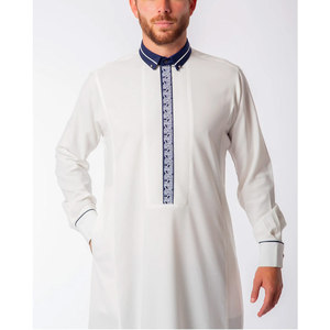 <b>Men</b> Juba Traditional Long Sleeve Islamic Clothing Comfortable Modest Muslim Robe Loose Fit Breathable Design - Product Image 5