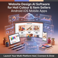 Holi Renkleri ve Ürün Satıcıları için Web Sitesi Tasarım Yapay Zeka Yazılımı Android iOS Mobil Uygulamalar WordPress Shopify Eklentisi Yapay Zeka E-ticaret