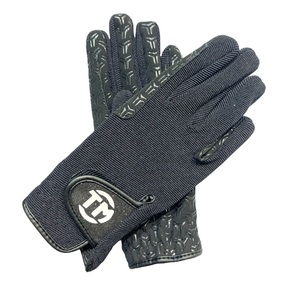 Gants d'équitation unisexes personnalisés pour l'été, en polyester extensible, à doigts entiers, avec grip renforcé et impression en silicone - Product Image 1