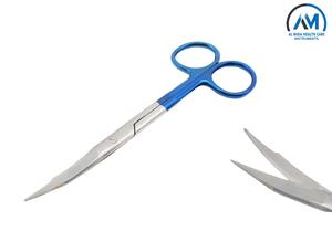 Goldman Fox Tijeras 5 pulgadas con carburo de tungsteno chapado en oro y recubierto de plasma - Product Image 2