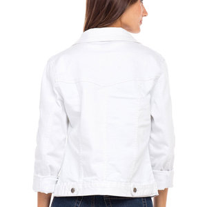 Stylish Women’s Slim Fit <b>Denim</b> <b>Jacket</b> Urban Fashion <b>Lightweight</b> Casual Outerwear - Product Image 4