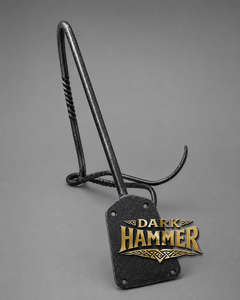 Gancho de Pared de Metal Forjado a Mano, Colgador Decorativo Rústico, Gancho para Colgar con Barra Retorcida para el Hogar, Hierro Forjado - Product Image 2